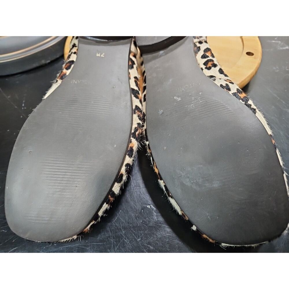 Antonio Melani "SPLENDID" Cheetah‎ Print Textured Leather Ballet Flats W/7 *EUC - Picture 15 of 16